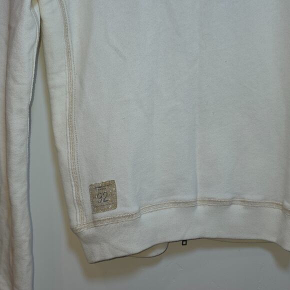 Vintage Y2K Abercrombie & Fitch Hoodie Zip Up White Womens Size M 1892 New York - Picture 6 of 9